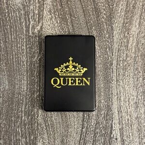Queen Black and Gold two sided mirror